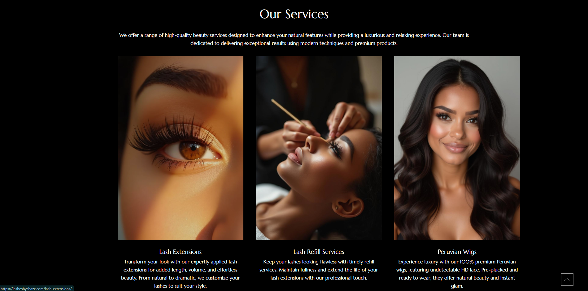 lashes by shazz website redesign by Kwetu marketing agency