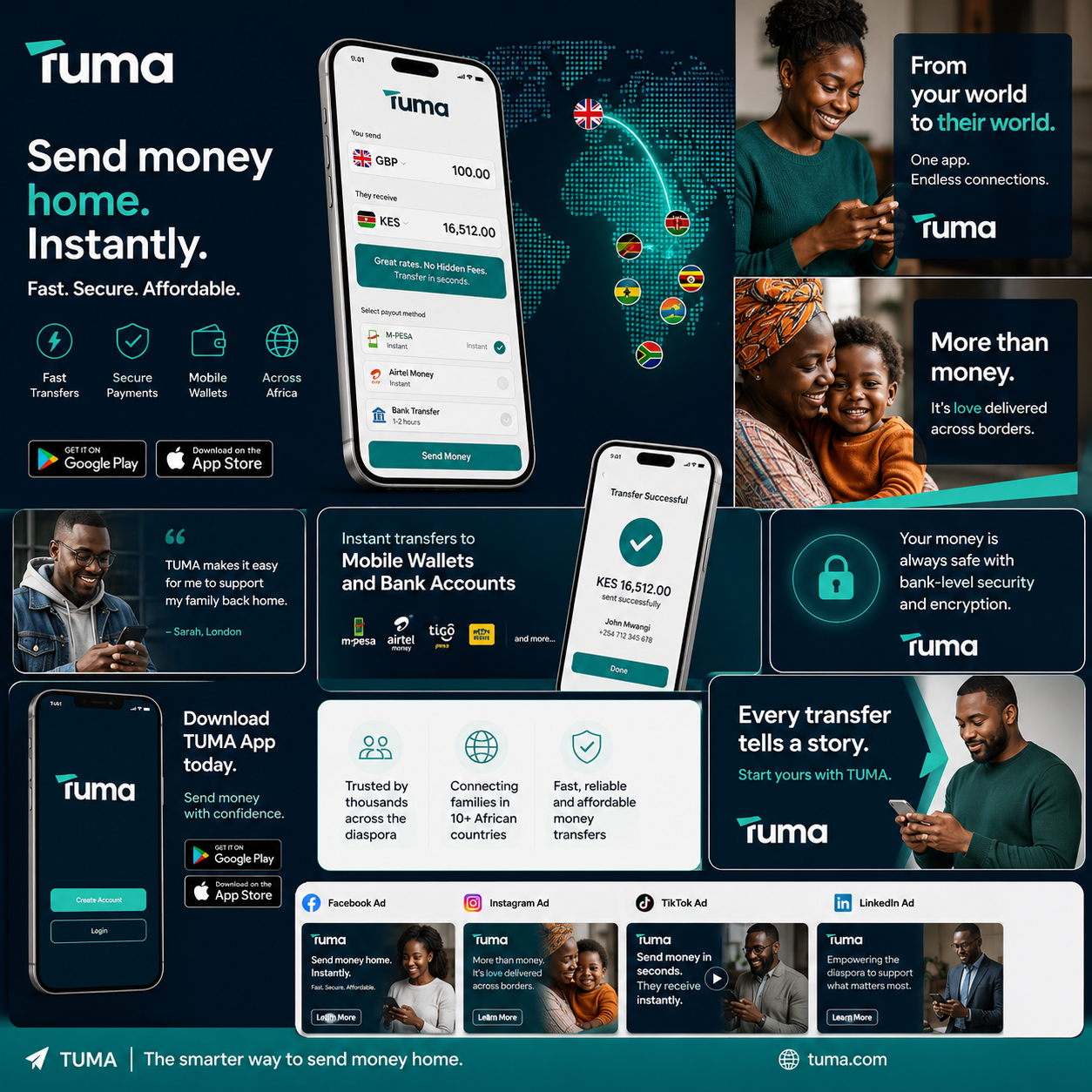 TUMA App digital marketing campaign
